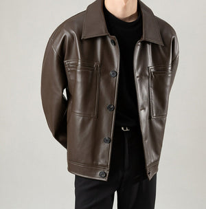 Elevate Your Style with Our Motorcycle PU Leather Jacket