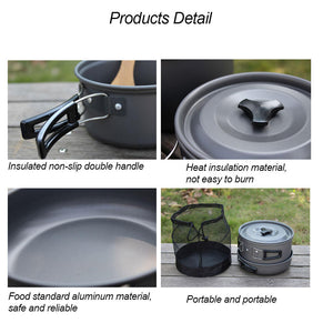 Elevate Your Outdoor Cooking Experience with Our Hiking Cookware Set