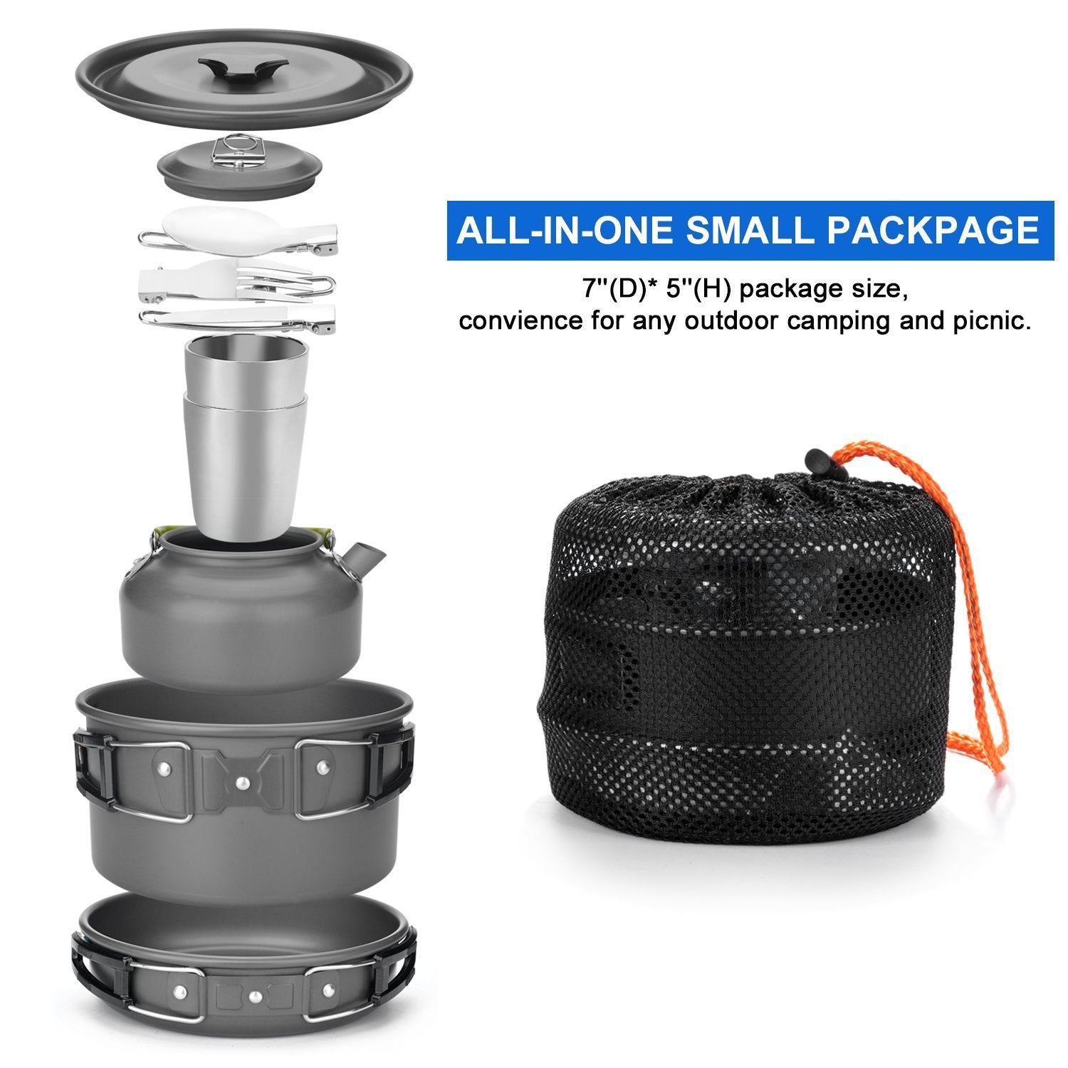 Outdoor Camping Cutlery Utensils Cookware Set