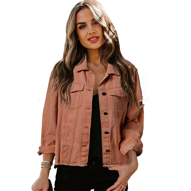 Washed Denim Jacket Women's Jacket