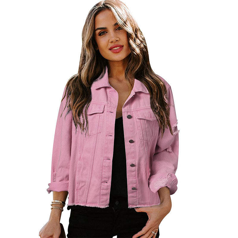 Washed Denim Jacket Women's Jacket