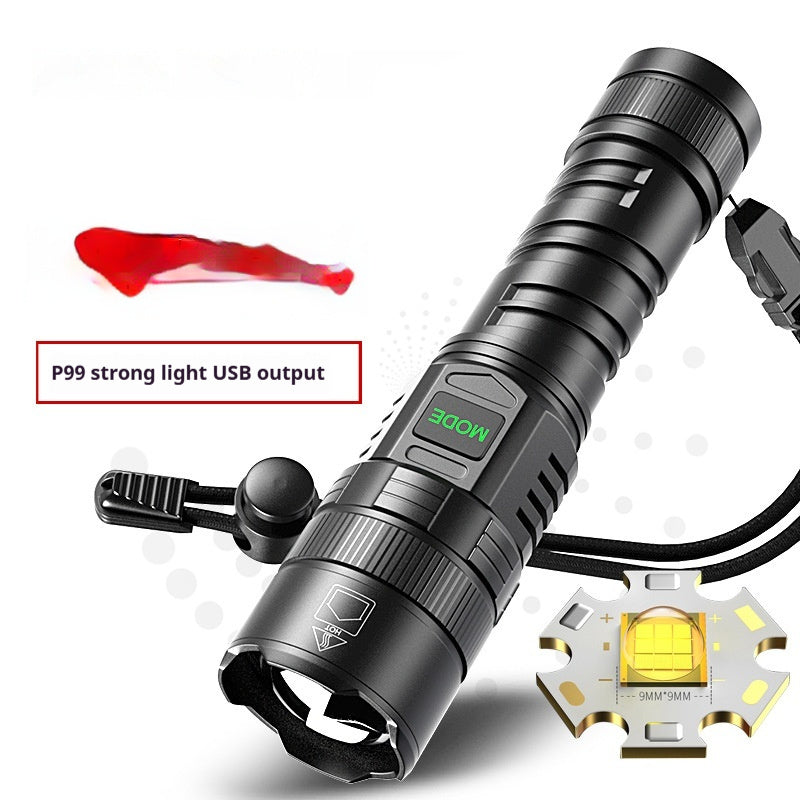 Electric Display Camping Portable Flashlight