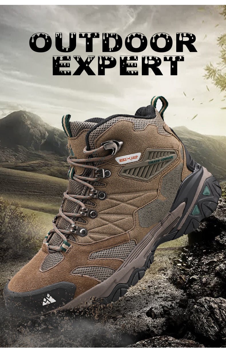 Outdoor Leisure High-top Waterproof Hiking Shoes