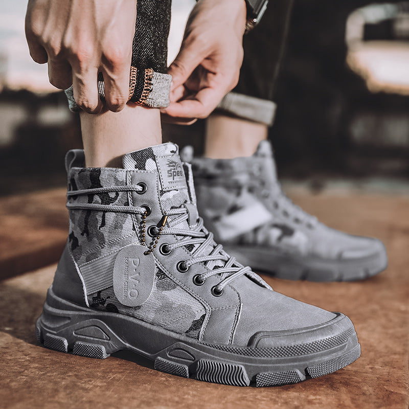 High-top Tooling Retro Outdoor Hiking Boots